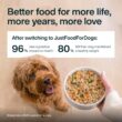 JustFoodForDogs Frozen Fresh Dog Food, Complete Meal or Dog Food Topper, Beef & Russet Potato Human Grade Dog Food Recipe, 72 oz (Pack of 7)
