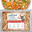 JustFoodForDogs Frozen Fresh Dog Food, Complete Meal or Dog Food Topper, Beef & Russet Potato Human Grade Dog Food Recipe, 72 oz (Pack of 7)