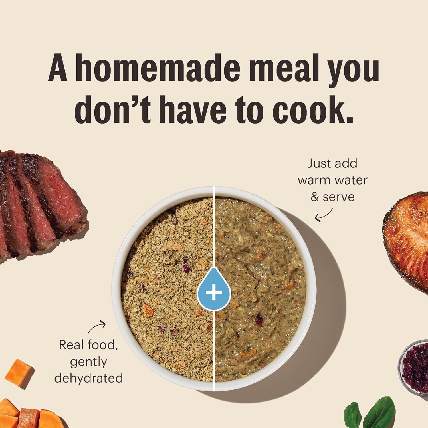 The Honest Kitchen Human Grade Wholemade Dehydrated Dog Food, Grain Free Beef 10 lb (makes 40lbs) The Honest Kitchen Human Grade Wholemade Dehydrated Dog Food, Grain Free Beef 10 lb (makes 40lbs)