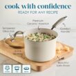 Rachael Ray Cucina Ceramic Cookware Set - 13 Pieces - Ceramic Pots and Pans Set w/Nonstick Frying Pans, Saute Pan, Saucepans, Stockpot, Lids, Pan Protectors & Cooking Utensils - Almond Rachael Ray Cucina Ceramic Cookware Set - 13 Pieces - Ceramic Pots and Pans Set w/Nonstick Frying Pans, Saute Pan, Saucepans, Stockpot, Lids, Pan Protectors & Cooking Utensils - Almond