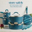 Rachael Ray Cucina Ceramic Cookware Set - 13 Pieces - Ceramic Pots and Pans Set w/Nonstick Frying Pans, Saute Pan, Saucepans, Stockpot, Lids, Pan Protectors & Cooking Utensils - Marine Blue Rachael Ray Cucina Ceramic Cookware Set - 13 Pieces - Ceramic Pots and Pans Set w/Nonstick Frying Pans, Saute Pan, Saucepans, Stockpot, Lids, Pan Protectors & Cooking Utensils - Marine Blue
