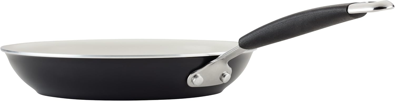 Rachael Ray Cucina Ceramic Cookware Set - 13 Pieces - Ceramic Pots and Pans Set w/Nonstick Frying Pans, Saute Pan, Saucepans, Stockpot, Lids, Pan Protectors & Cooking Utensils - Peppercorn Rachael Ray Cucina Ceramic Cookware Set - 13 Pieces - Ceramic Pots and Pans Set w/Nonstick Frying Pans, Saute Pan, Saucepans, Stockpot, Lids, Pan Protectors & Cooking Utensils - Peppercorn
