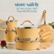 Rachael Ray Cucina Ceramic Cookware Set - 13 Pieces - Ceramic Pots and Pans Set w/Nonstick Frying Pans, Saute Pan, Saucepans, Stockpot, Lids, Pan Protectors & Cooking Utensils - Turmeric Rachael Ray Cucina Ceramic Cookware Set - 13 Pieces - Ceramic Pots and Pans Set w/Nonstick Frying Pans, Saute Pan, Saucepans, Stockpot, Lids, Pan Protectors & Cooking Utensils - Turmeric