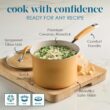 Rachael Ray Cucina Ceramic Cookware Set - 13 Pieces - Ceramic Pots and Pans Set w/Nonstick Frying Pans, Saute Pan, Saucepans, Stockpot, Lids, Pan Protectors & Cooking Utensils - Turmeric Rachael Ray Cucina Ceramic Cookware Set - 13 Pieces - Ceramic Pots and Pans Set w/Nonstick Frying Pans, Saute Pan, Saucepans, Stockpot, Lids, Pan Protectors & Cooking Utensils - Turmeric