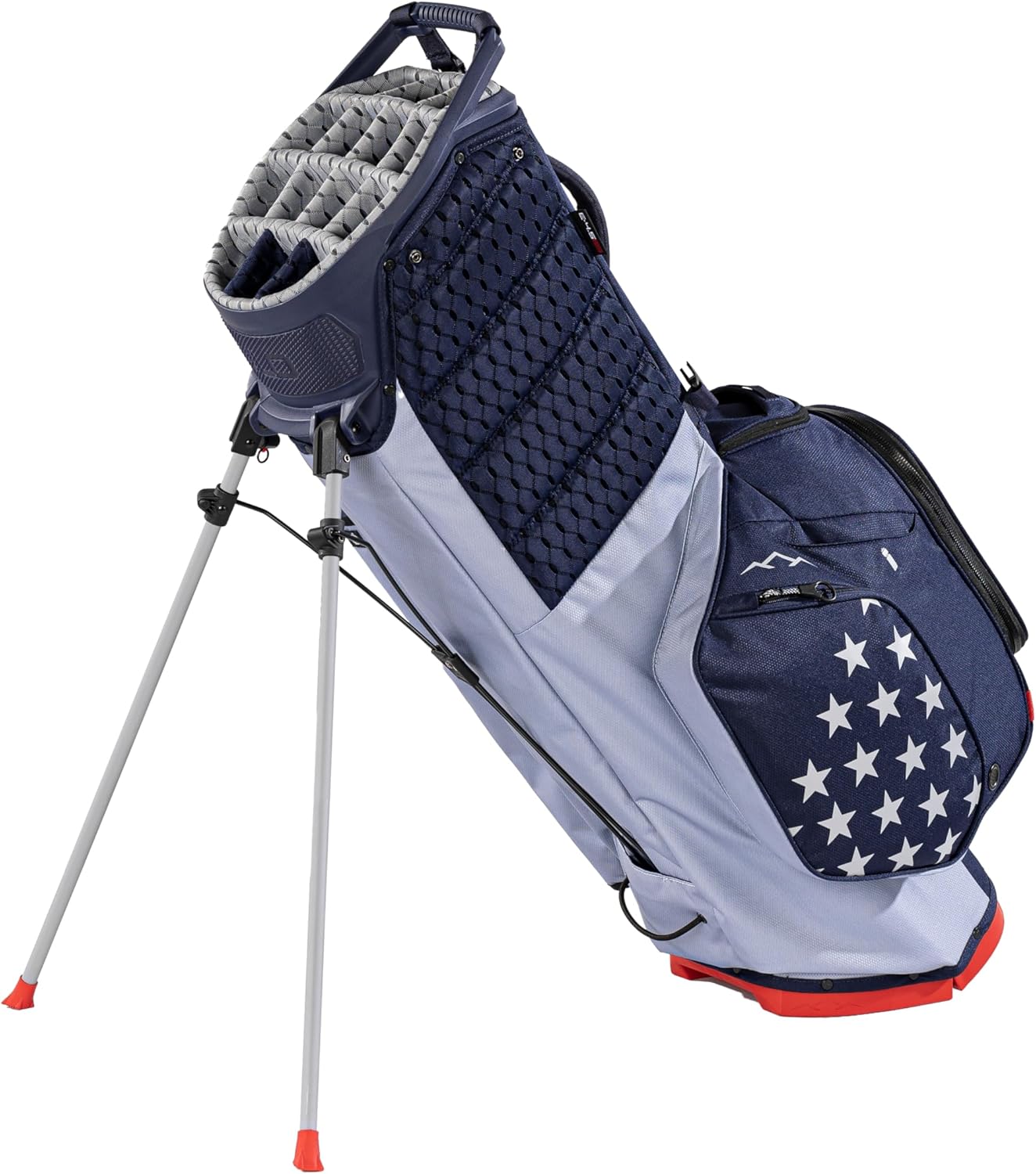 Sun Mountain Men's Eclipse 4.5 Lightweight VLO Hybrid Stand Golf Bag, 14-Way Top, 2026 Model, Patriot Sun Mountain Men's Eclipse 4.5 Lightweight VLO Hybrid Stand Golf Bag, 14-Way Top, 2026 Model