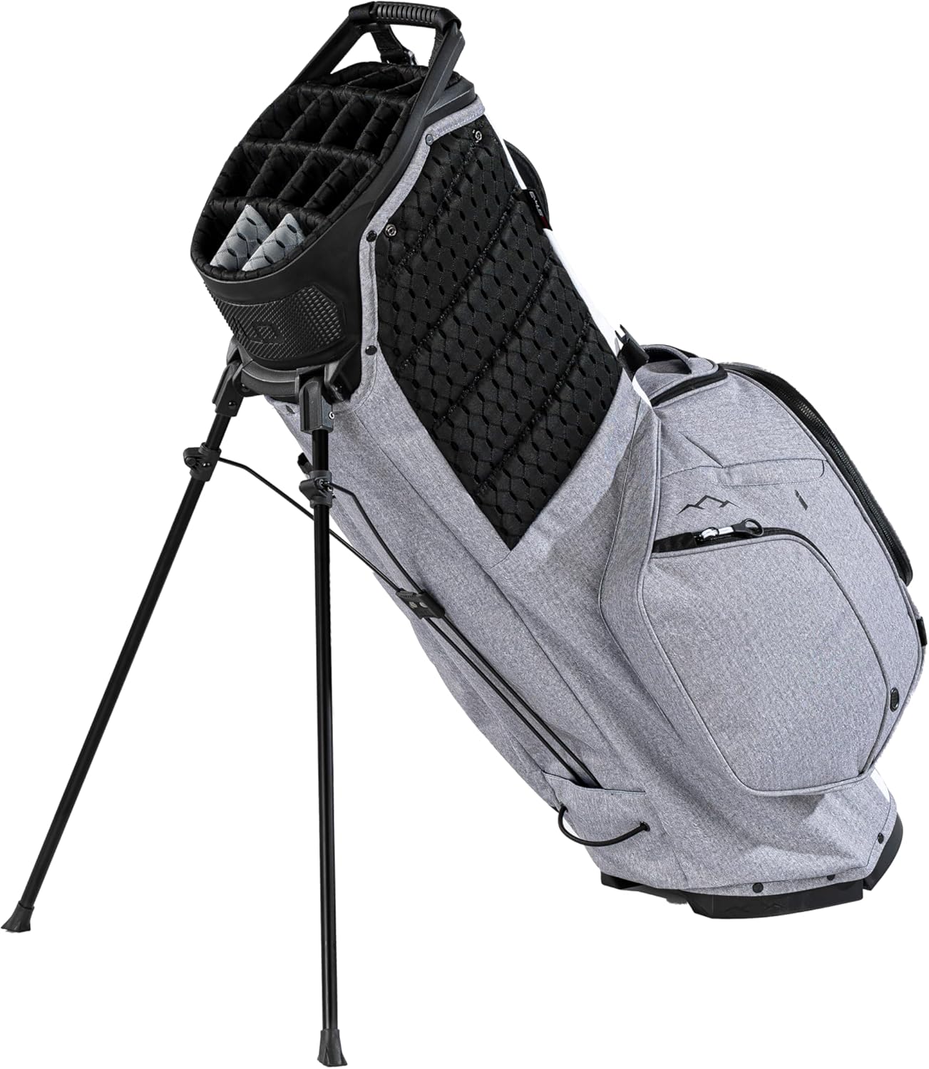 Sun Mountain Men's Eclipse 4.5 Lightweight VLO Hybrid Stand Golf Bag, 14-Way Top, 2026 Model, Gray White Black Sun Mountain Men's Eclipse 4.5 Lightweight VLO Hybrid Stand Golf Bag, 14-Way Top, 2026 Model