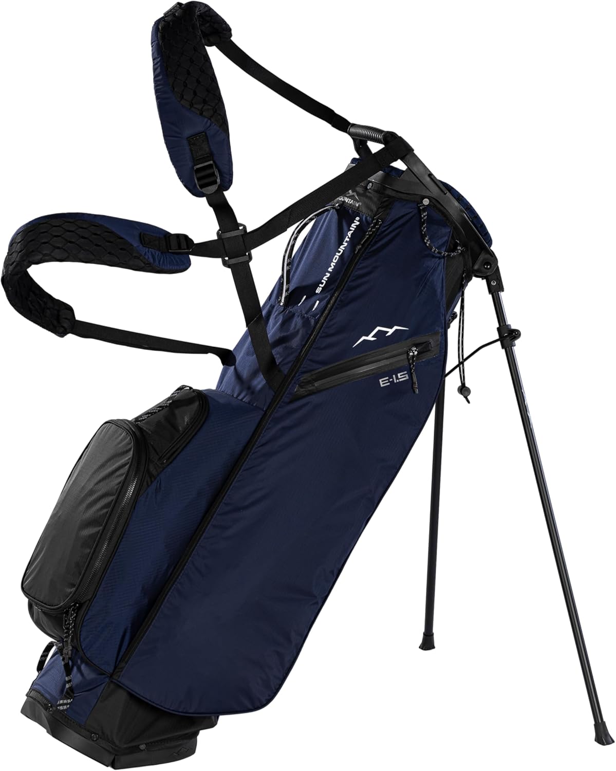 Sun Mountain Men's Eclipse 1.5 Lightweight Stand Golf Bag, 4-Way Top, 2026 Model, Black Navy Sun Mountain Men's Eclipse 1.5 Lightweight Stand Golf Bag, 4-Way Top, 2026 Model