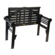 Evergreen 48 W x 36.5 H Black Eucalyptus Folding Bench