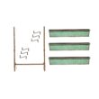 Evergreen Rectangle 13.0-in W x 40.0-in L x 36-in H Green Metal Indoor/Outdoor Planter Evergreen Rectangle 13.0-in W x 40.0-in L x 36-in H Green Metal Indoor/Outdoor Planter