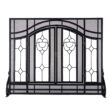 Evergreen Black 30-in to 37-in W x 25-1/2-in to 32-1/2-in H (Medium) Cabinet-style Fireplace Doors with Tempered Clear Glass