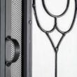 Evergreen Black 30-in to 37-in W x 25-1/2-in to 32-1/2-in H (Medium) Cabinet-style Fireplace Doors with Tempered Clear Glass