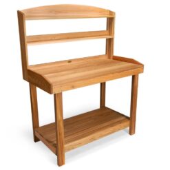 All Things Cedar 47-in x 61-in x 24-in Natural Cedar Potting Bench