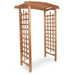 All Things Cedar 5-ft W x 7-ft H Arched Natural cedar Cedar Garden Arbor