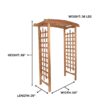 All Things Cedar 5-ft W x 7-ft H Arched Natural cedar Cedar Garden Arbor