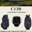 Sun Mountain Men's C130 Lightweight Cart Golf Bag, 14-Way Top, 2026 Model