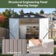 AOXUN 8-ft x 6-ft Economy Series Galvanized steel Metal Storage Shed