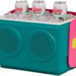 Igloo Kool Tunes Retro Bluetooth Boombox Cooler, 14 Qt Playmate Cooler with Speakers