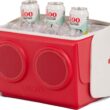 Igloo Kool Tunes Retro Bluetooth Boombox Cooler, 14 Qt Playmate Cooler with Speakers