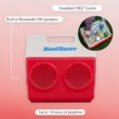 Igloo Kool Tunes Retro Bluetooth Boombox Cooler, 14 Qt Playmate Cooler with Speakers