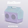 Igloo Kool Tunes Retro Bluetooth Boombox Cooler, 14 Qt Playmate Cooler with Speakers