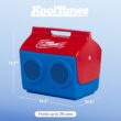 Igloo Kool Tunes Retro Bluetooth Boombox Cooler, 14 Qt Playmate Cooler with Speakers