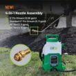 FlowZone Storm 1-Gallon Battery Powered Sprayer | SwapTank Electric Sprayer with 4-in-1 Nozzle