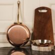 Mauviel M'Heritage 150 B 1.5mm Polished Copper & Stainless Steel Sauce Pan With Lid, And Brass Handle, 1.3-qt, Made in France