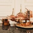 Mauviel M'Heritage 150 B 1.5mm Polished Copper & Stainless Steel Sauce Pan With Lid, And Brass Handle, 1.3-qt, Made in France
