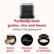 KitchenAid Compact 8 Cup Grain and Rice Cooker with Automatic Sensing and Integrated Scale, KGC2154, Black Matte