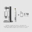 aarke - Carbonator III Premium Carbonator-Sparkling & Seltzer Water Maker-Soda Maker with PET Bottle (Stainless Steel)