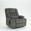 LOVMOR Lift Chair for Big and Tall Person with Inconvenient Legs: High Density Foam Lift Sofa with Heat and Massage 2 Pockets 2 Cup Holder 2 Remote OKIN Motor