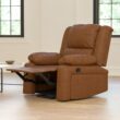 Flash Furniture Marius Cognac LeatherSoft Faux leather Upholstered Stationary