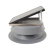 Skyview Solar Attic Fans 27.5-in x 27-in Black Aluminum Roll Roof Ridge Vent
