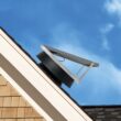 Skyview Solar Attic Fans 27.5-in x 27-in Black Aluminum Roll Roof Ridge Vent