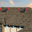 Master Flow Green Machine 750 -CFM Black Plastic Solar Power Roof Vent