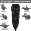 Boyel Living Brown Dual Motor Infinite Position Up to 350 LBS Chenille Power Lift Recliner Chair with Dual Cup Holders