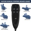 Boyel Living Blue Dual Motor Infinite Position Up to 350 LBS Chenille Power Lift Recliner Chair with Dual Cup Holders