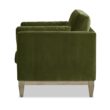 Jennifer Taylor Home Knox 36-in W Farmhouse Olive Green Velvet Accent Armchair