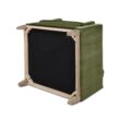 Jennifer Taylor Home Knox 36-in W Farmhouse Olive Green Velvet Accent Armchair