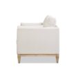 Jennifer Taylor Home Knox 36-in W Farmhouse French Beige Velvet Accent Armchair