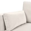 Jennifer Taylor Home Knox 36-in W Farmhouse French Beige Velvet Accent Armchair