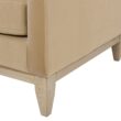 Jennifer Taylor Home Knox 36-in W Farmhouse Fawn Brown Velvet Accent Armchair
