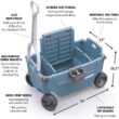 CUDDY Wagon Cooler – Premium Family Wagon and Gear Hauler with Built in 40 QT Cooler, Storage and Cup Holders