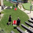 GoSports 4 x 2 ft All Weather Cornhole Boards - American Flag, Red, or Blue - Game Set Includes 8 Bean Bags & Rules