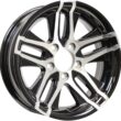 eCustomrim Aluminum Trailer Wheel 14X5.5 14 Inch 5 Lug 4.5 Inch Center Altitude Black Rim 3.19 Center Bore