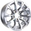eCustomrim Aluminum Trailer Wheel 14X5.5 14 Inch Edge Silver Grey 5 Lug On 4.5 Inch Center Rim 3.19 Center Bore