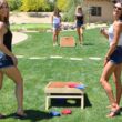 GoSports 4 ft x 2 ft Commercial Grade Cornhole Boards Set - Natural Wood Cornhole Boards, Choose from Different Bean Bag Color Combinations