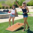 GoSports 4 ft x 2 ft Commercial Grade Cornhole Boards Set - Natural Wood Cornhole Boards, Choose from Different Bean Bag Color Combinations