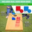 GoSports Premium 4 ft x 2 ft Regulation Competition-Ready Cornhole Board Set - Thick Wooden Board with Stop and Slide Bags - Complete Set for Yard Games, Backyard Outdoor Party Events
