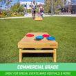 GoSports Premium 4 ft x 2 ft Regulation Competition-Ready Cornhole Board Set - Thick Wooden Board with Stop and Slide Bags - Complete Set for Yard Games, Backyard Outdoor Party Events